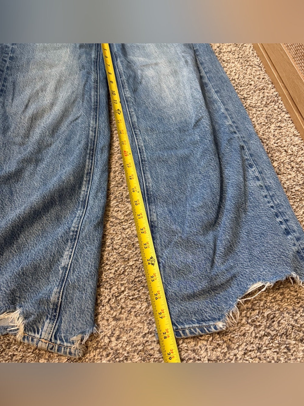 Women’s American Eagle Outfitters Super High Rise Baggy Wide Leg Denim size 8 - Picture 3 of 6
